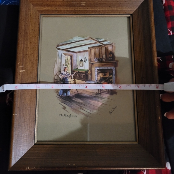 Vintage Wood Framed Signed Print - Picture 5 of 12